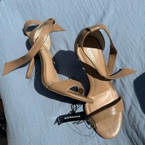 Express Tan Elegant Heels for Formal Events